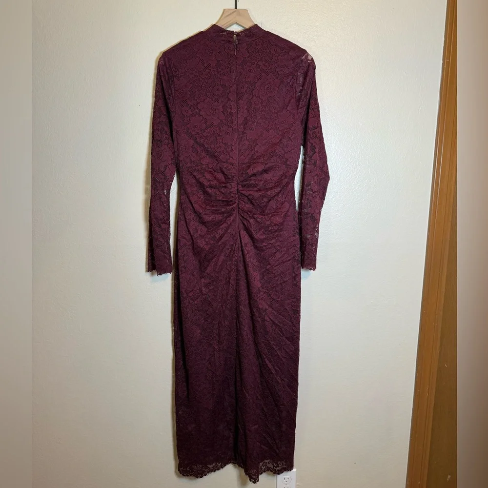 By Anthropologie Mock-Neck Fitted Lace Dress - Picture 5 of 7